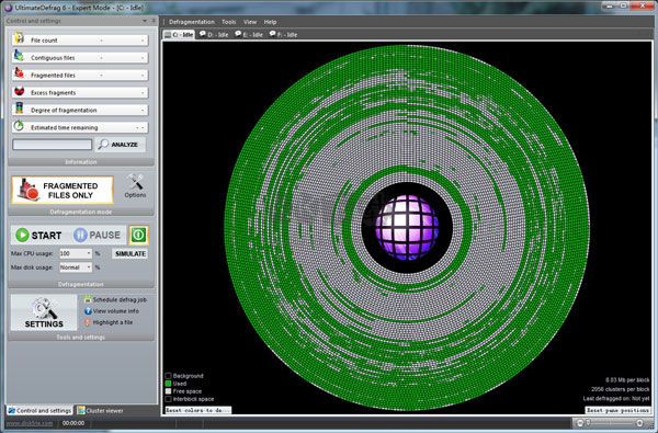 DiskTrix UltimateDefrag免費版