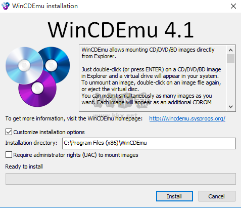 WinCDEmu(迷你虛擬光驅)