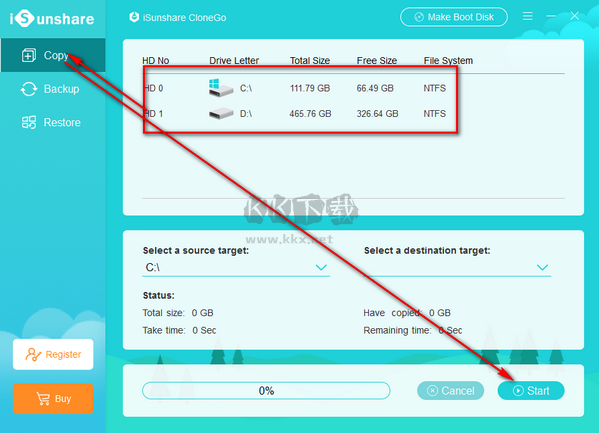 iSunshare CloneGo(系統(tǒng)備份還原工具)