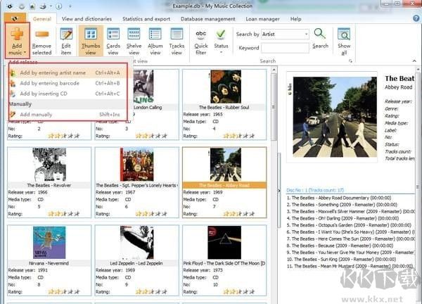 My Music Collection(音樂文件管理工具)