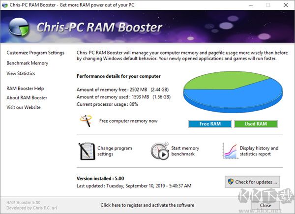 Chris-PC RAM Booster(內(nèi)存優(yōu)化工具)