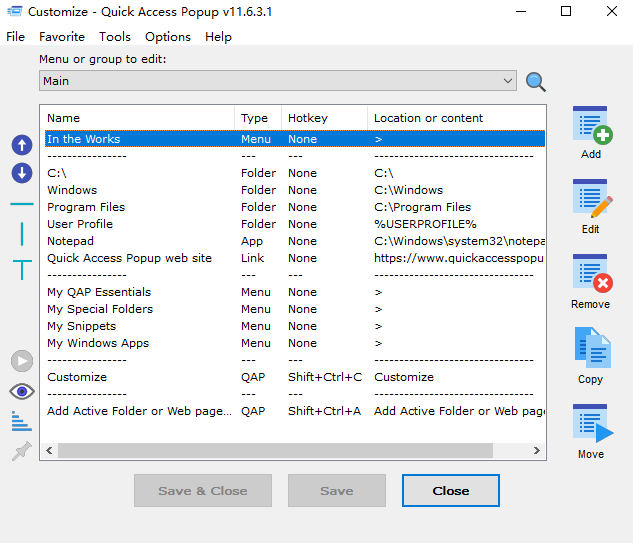 Quick Access Popup(快速啟動(dòng)器工具)