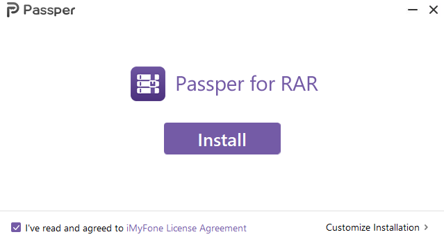 Passper for RAR (rar密碼移除工具)