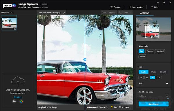 Nero AI Image Upscaler(AI圖像品質(zhì)提升工具)