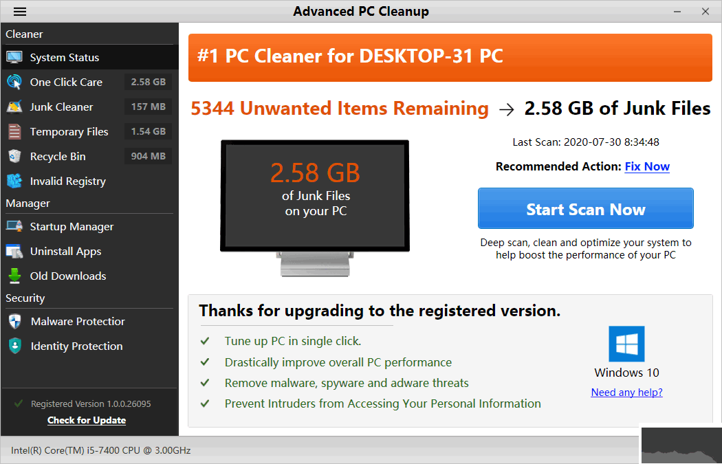 Advanced PC Cleanup(電腦系統(tǒng)清理軟件)