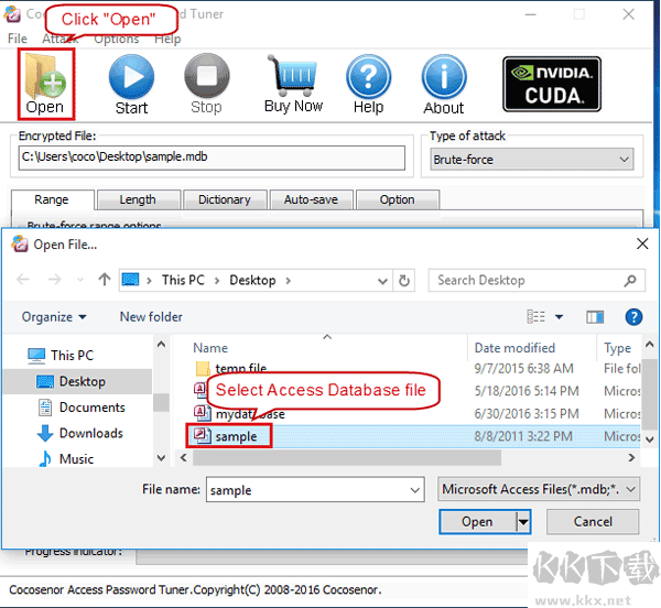 Cocosenor Access Password Tuner截圖