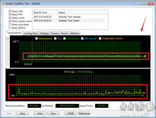 AIDA64中文版怎么拷機截圖5