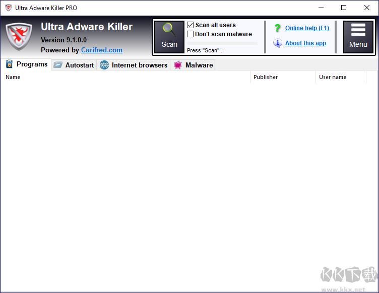 Ultra Adware Killer(Windows 廣告軟件清除器)