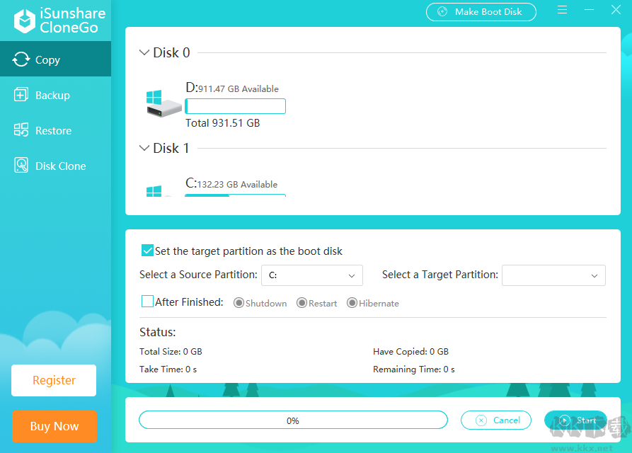 iSunshare CloneGo(系統(tǒng)備份還原工具)