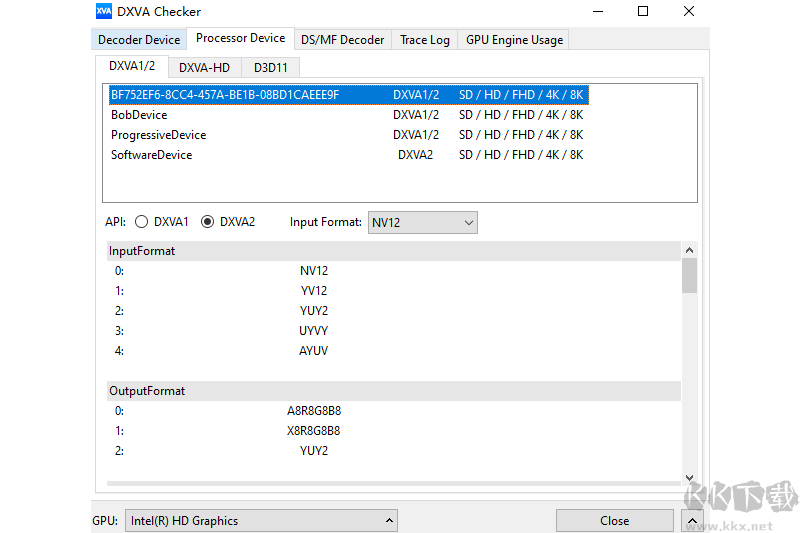 DXVA Checker(顯卡檢測工具)