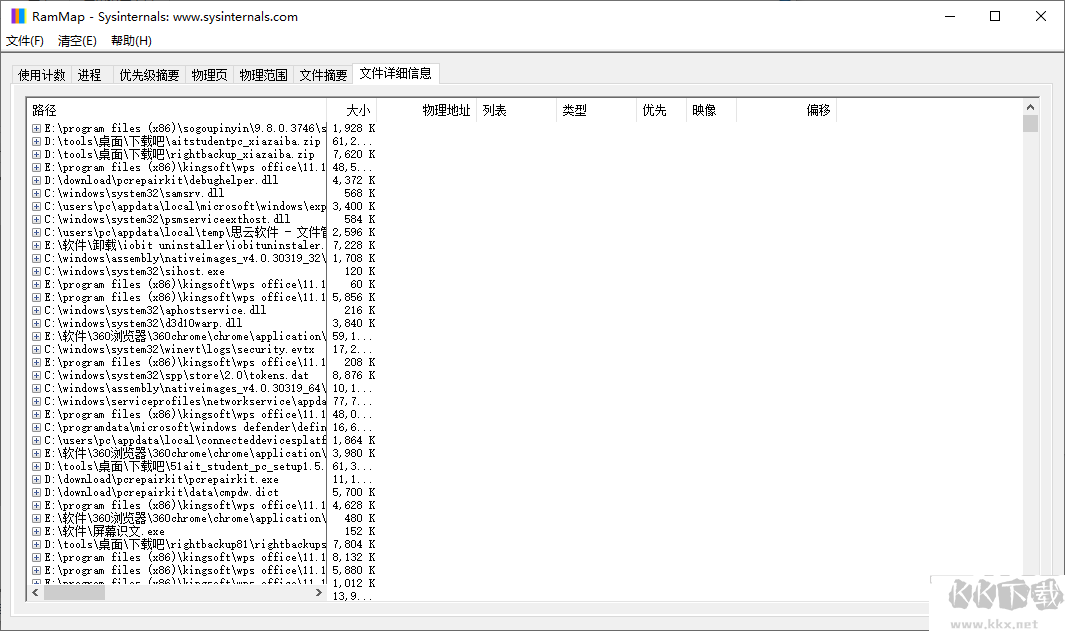 RAMMap(內(nèi)存分析清理工具)