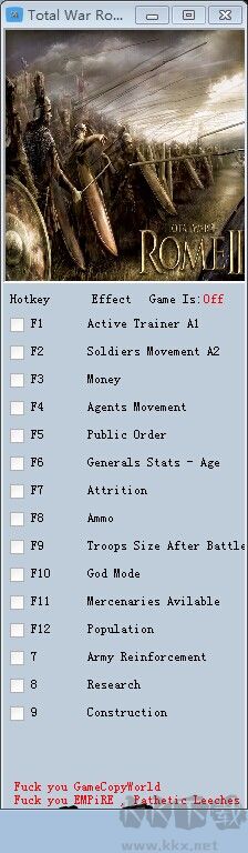 羅馬2全面戰(zhàn)爭(zhēng)帝皇版修改器電腦版