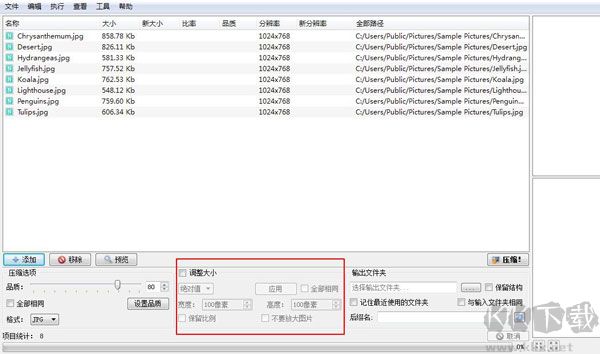 caesium圖片壓縮工具
