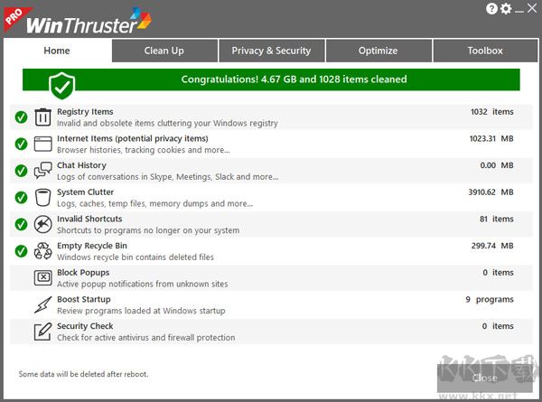 winthruster pro(注冊表清理工具)