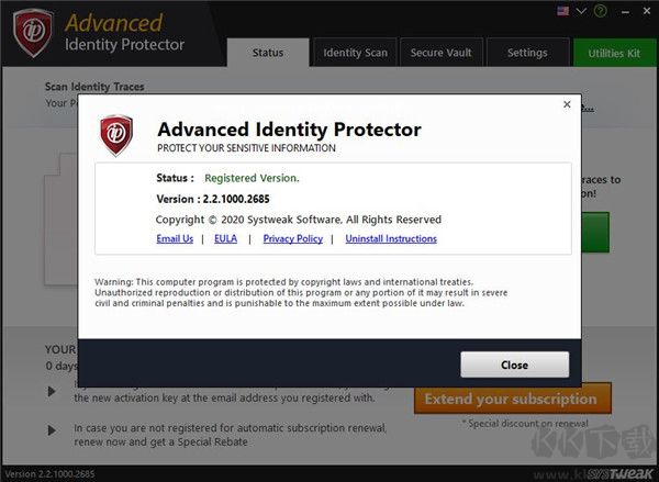 Advanced Identity Protector(系統(tǒng)信息安全保護(hù)工具)