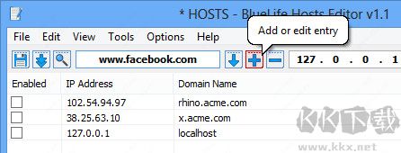 BlueLife Hosts Editor(host文件編輯工具)
