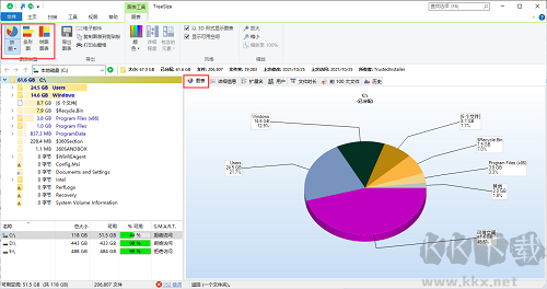 TreeSize(磁盤空間分析管理工具)