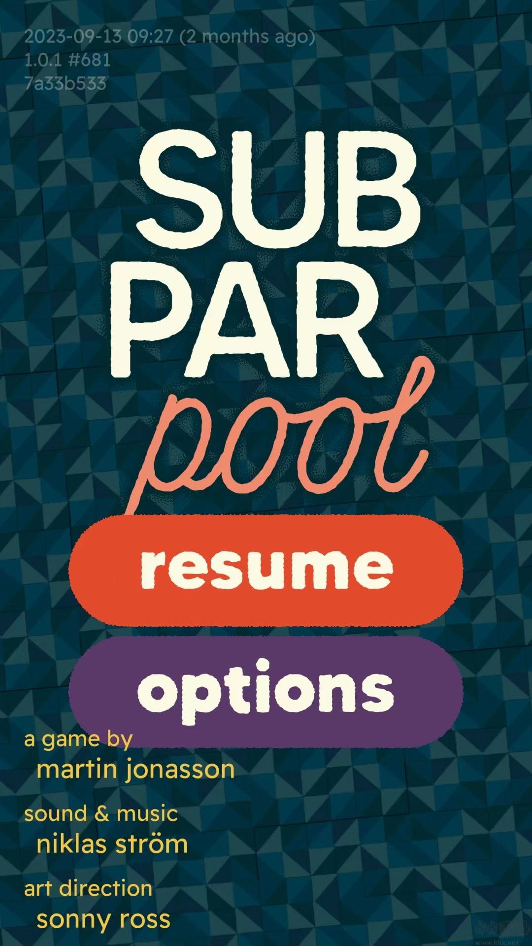 非常規(guī)臺球(subpar pool)