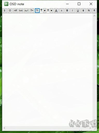 OSD note(半透明文本編輯器)