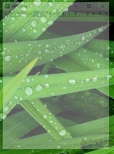 OSD note(半透明文本編輯器)