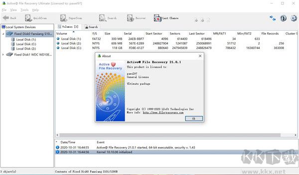 Active File Recovery(磁盤(pán)分區(qū)恢復(fù)工具)