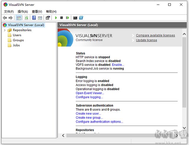 visualsvn server中文激活版