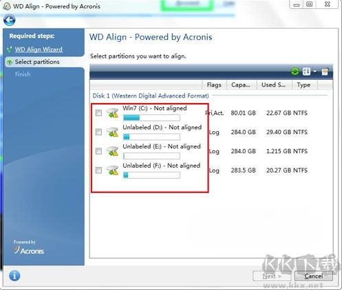 WD Align Utility(西數(shù)硬盤4K對齊工具)